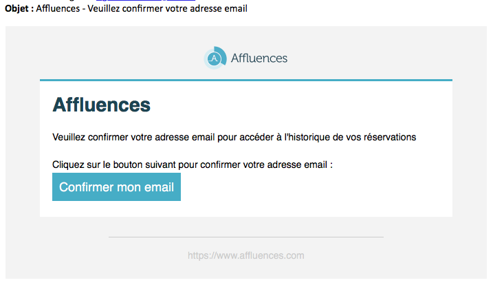 Confirmer mon email