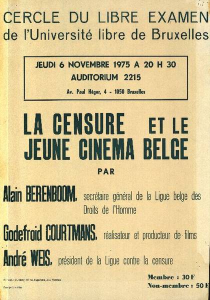 Alain Berenboom, Godefroid Courtmans. 1975