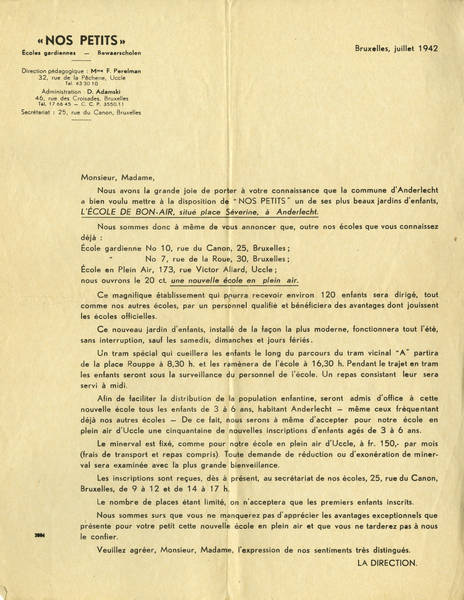 Fonds Chaïm Perelman, Archives de l'Université libre de Bruxelles, BE.ULB-ARCH/89PP 29.1