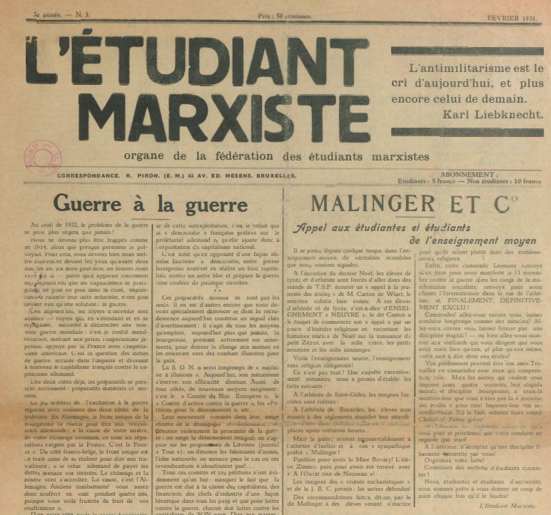 L'étudiant marxiste