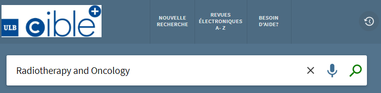 Trouver un périodique électronique - étape 1