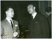 Sylvain de Moreau de Gerbehaye et M. Robert-Jones. 24.04.1964 